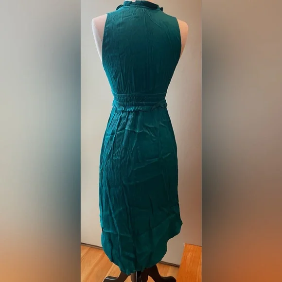 Anthropologie Smocked Maeve Dress-Teal - Picture 4 of 7